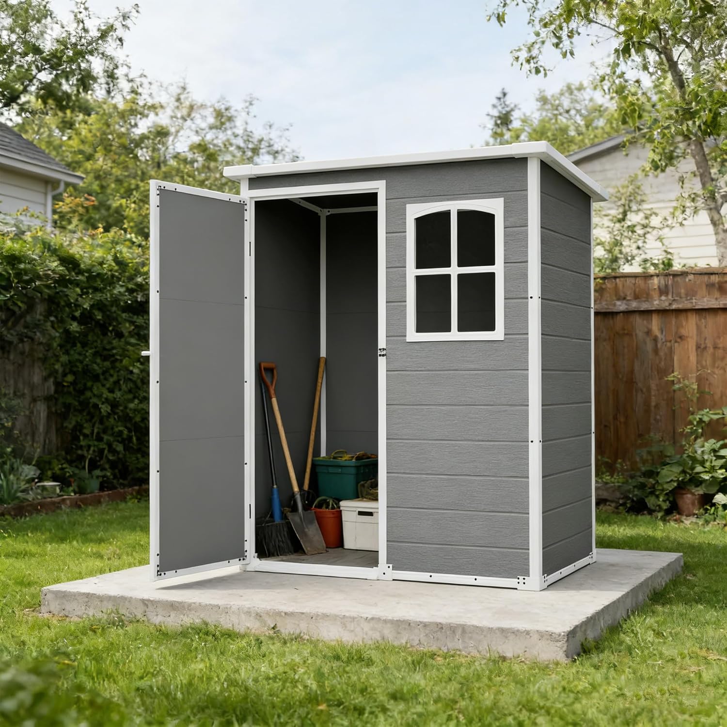 Outdoor Furniture Set - Resin Outdoor Storage Shed Kit Plastic