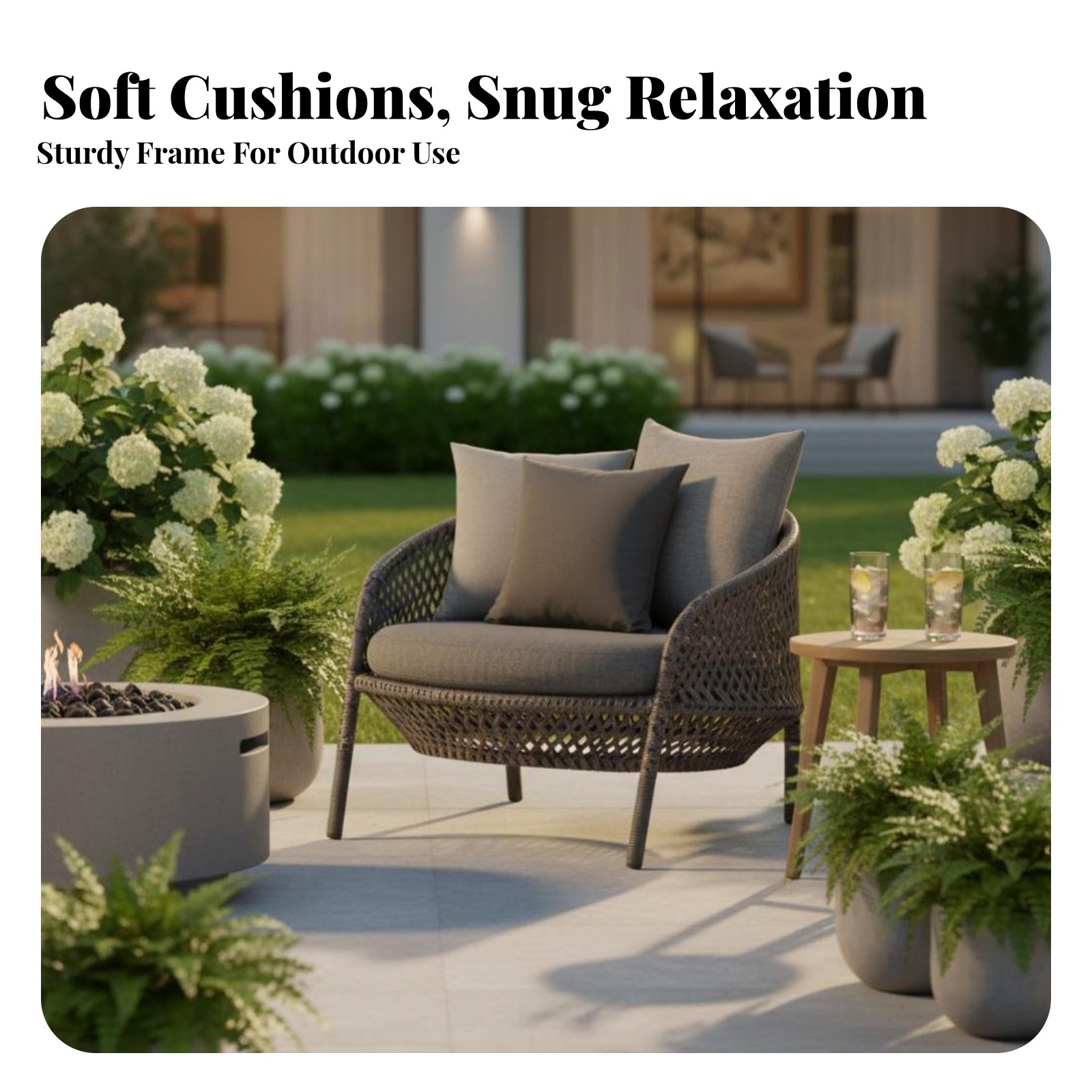 Outdoor Furniture One Piece - 4 Pieces 4-Piece Wickerdesign Sofa Group