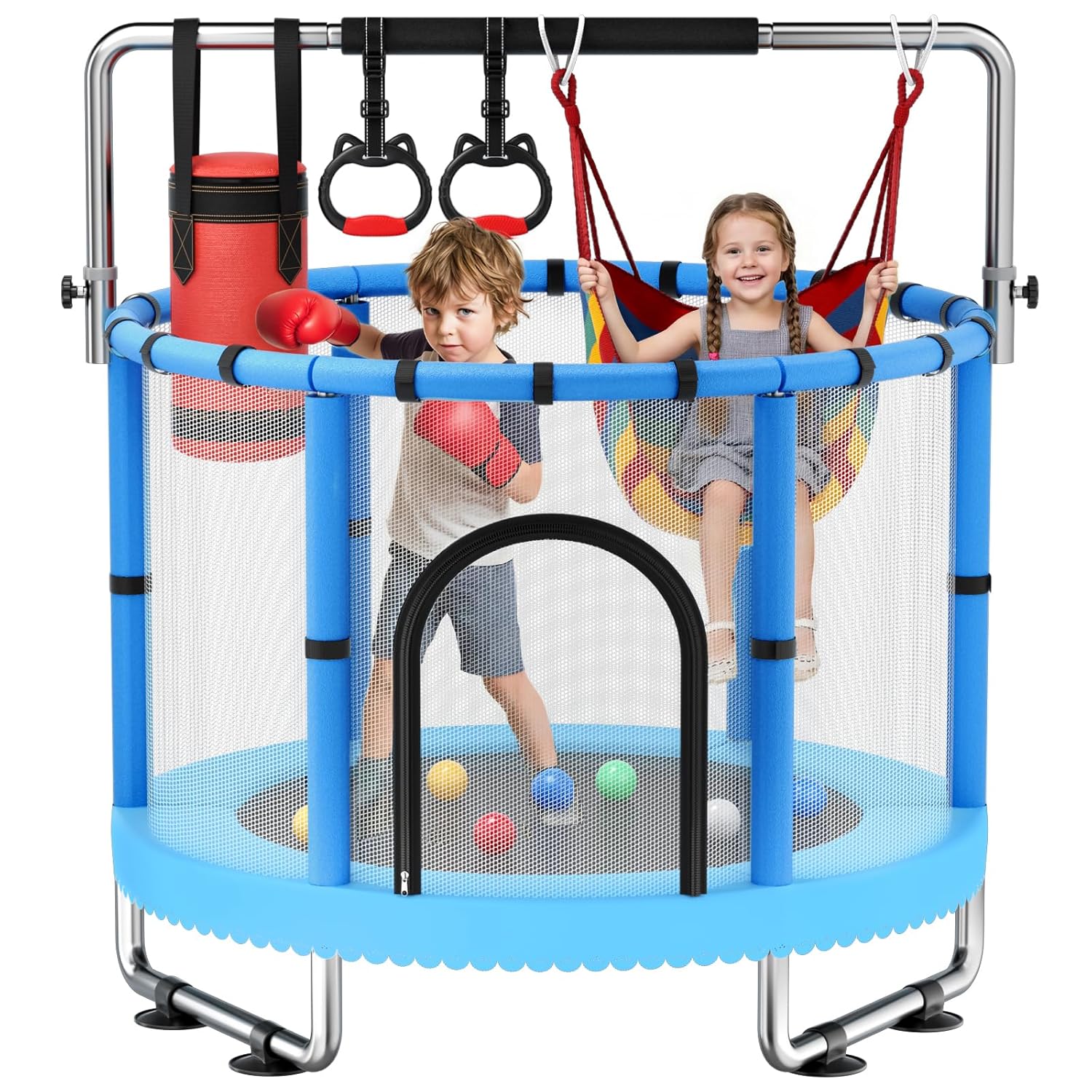 Outdoor Furniture Set - Toddler Trampoline,Trampoline for Kids with Enclosure,440lbs