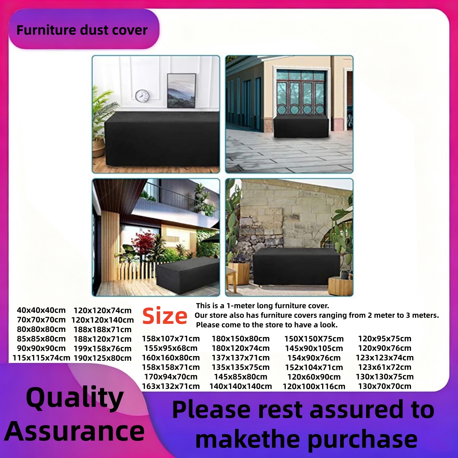 Outdoor Furniture Covers - Patio FurnitureCover Rectangular Patio Table Cover