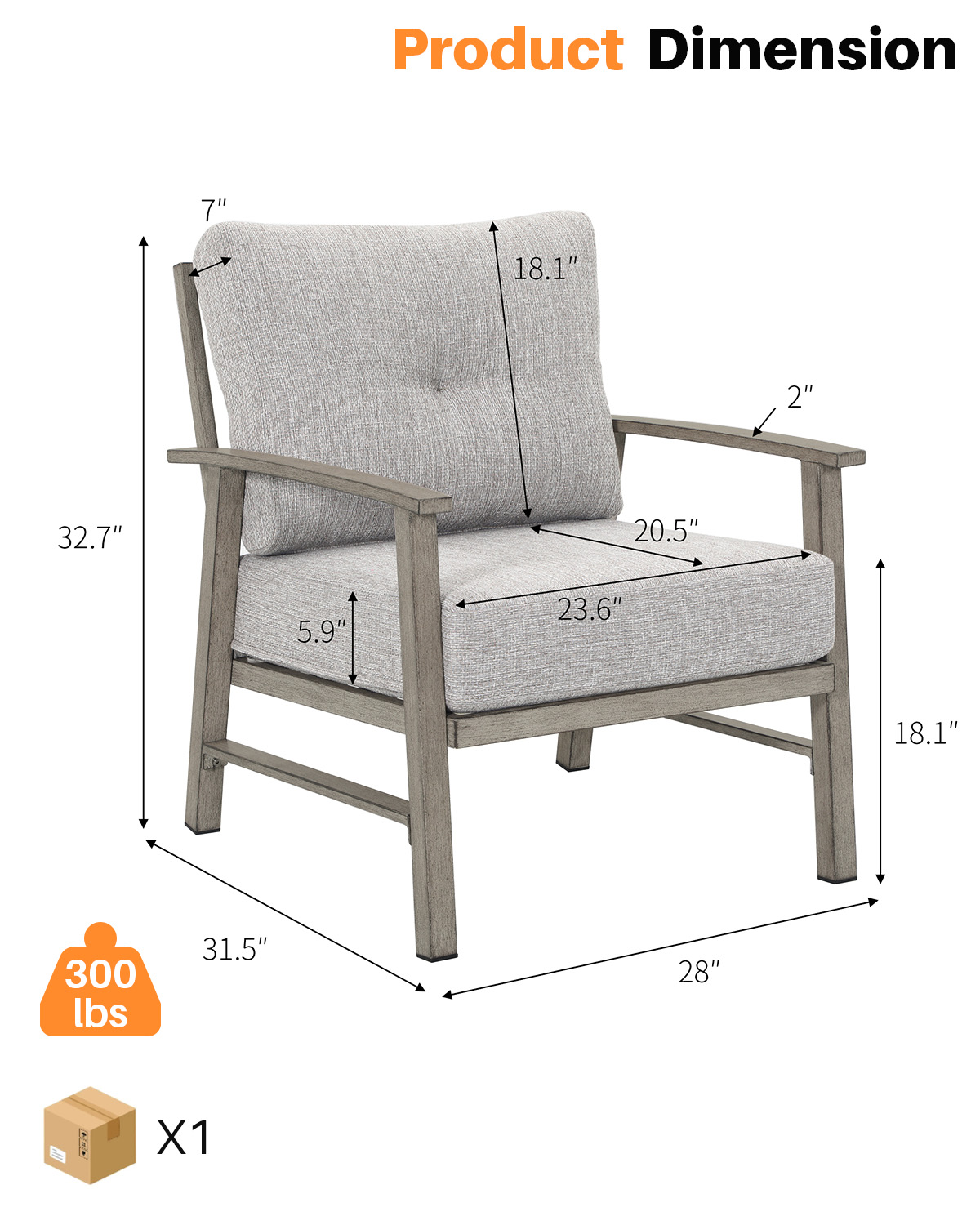 SeeHill Outdoor Patio Chairs S - Outdoor Furniture One Piece avaliação e preço