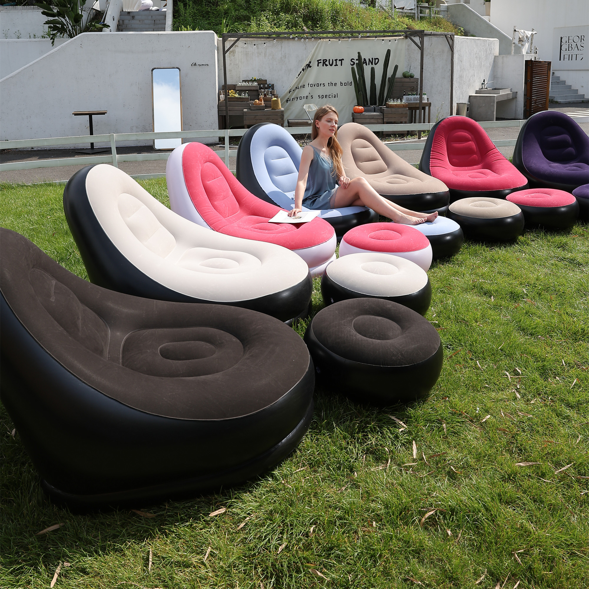 Lazy Couch Sofas Inflatable Ch - Outdoor Furniture Hay avaliação e preço