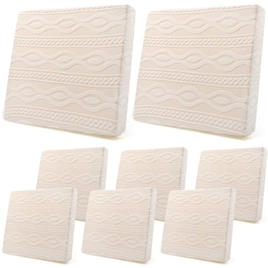 8Pcs Stretch Patio Cushion Cov - Outdoor Furniture Covers avaliação e preço