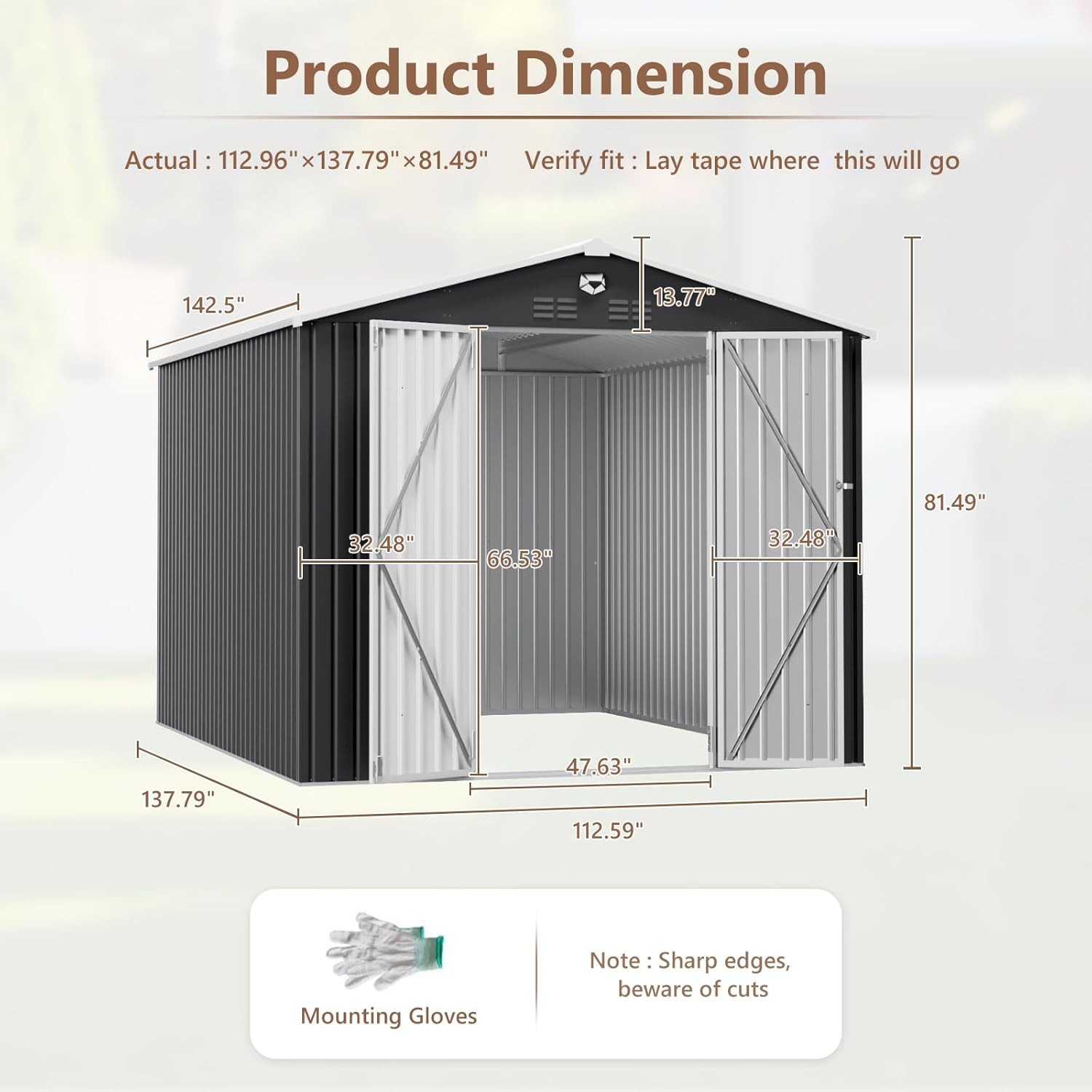 10x12 FT Metal Outdoor Storage - Outdoor Furniture Set avaliação e preço