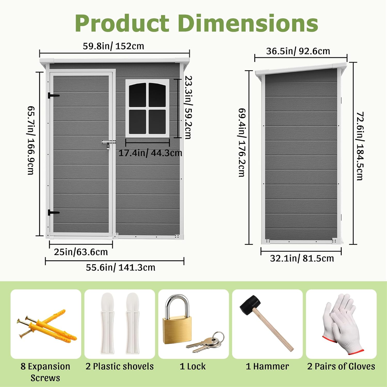 Resin Outdoor Storage Shed Kit - Outdoor Furniture Set avaliação e preço