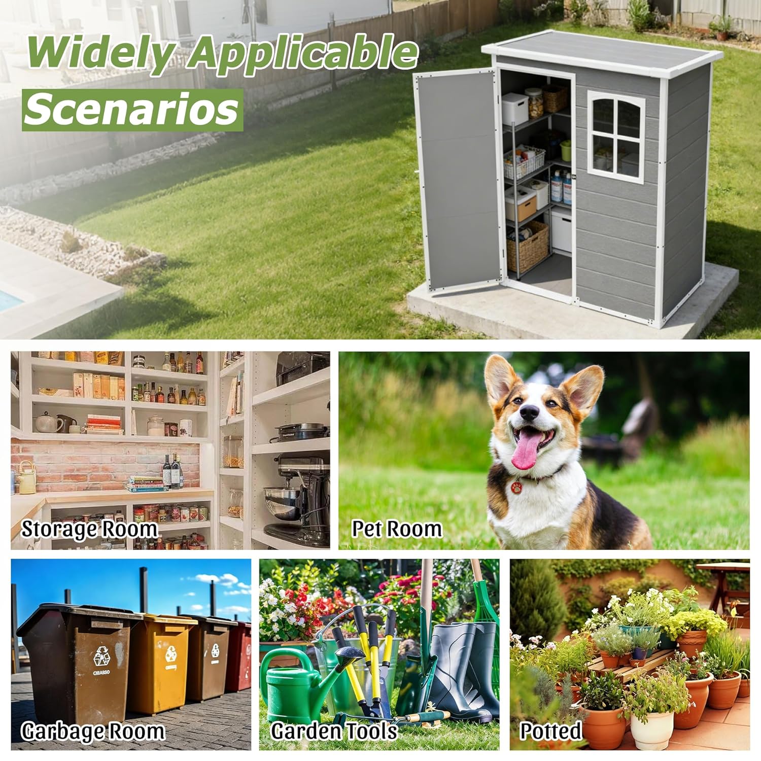 Resin Outdoor Storage Shed Kit - Outdoor Furniture Set avaliação e preço