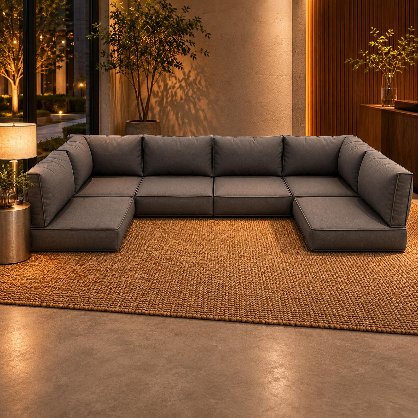 7 Pieces 7-Piece Sofa Cushion  - Outdoor Furniture Set avaliação e preço