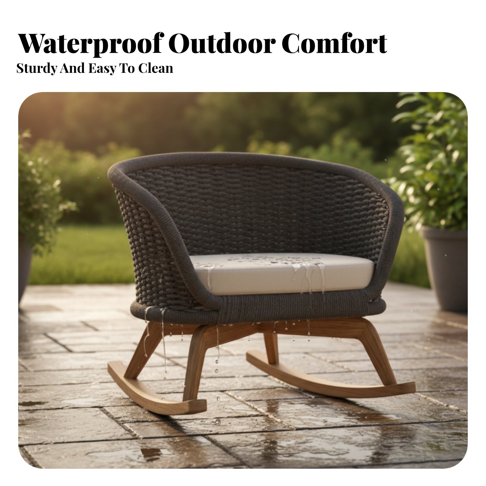 4 Pieces 4-Piece Wicker Conver - Outdoor Furniture One Piece avaliação e preço