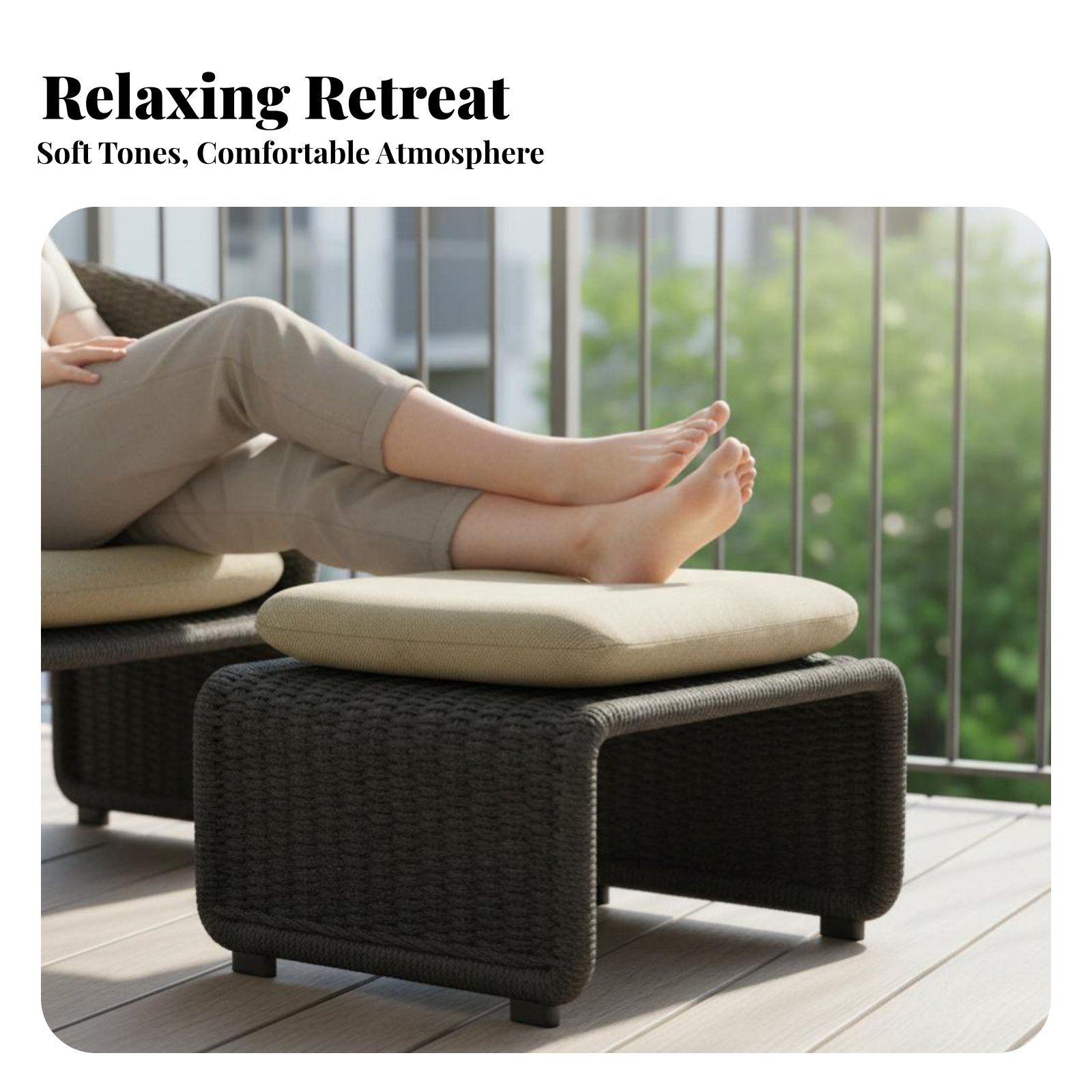 4 Pieces 4-Piece Rope Weave So - Outdoor Furniture One Piece avaliação e preço