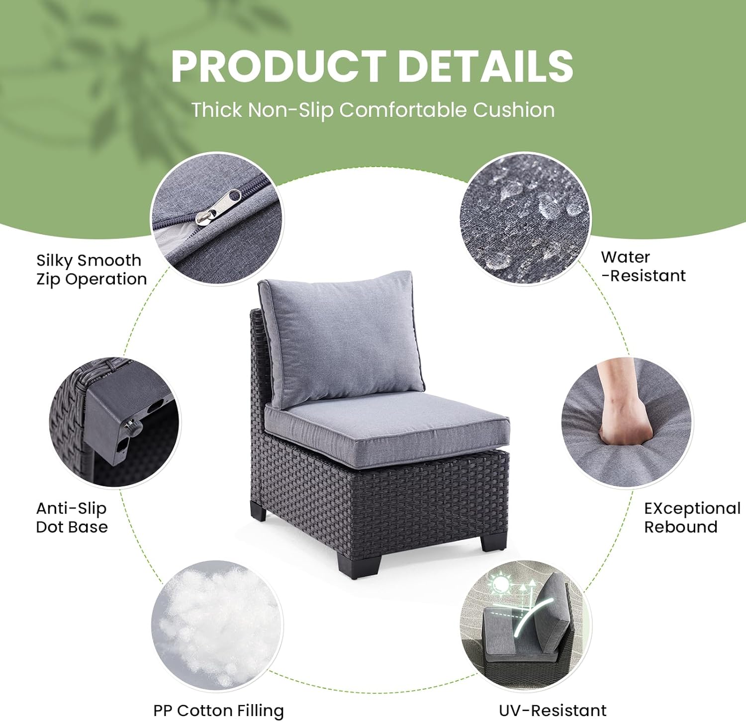 7-Piece Patio Furiture Sofa Se - Outdoor Furniture One Piece avaliação e preço