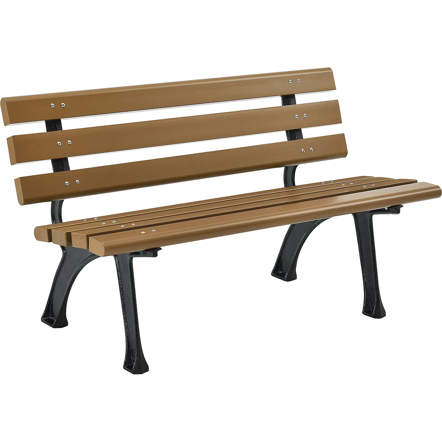4 Ft Outdoor Park Bench With B - Outdoor Furniture Recycled Plastic avaliação e preço