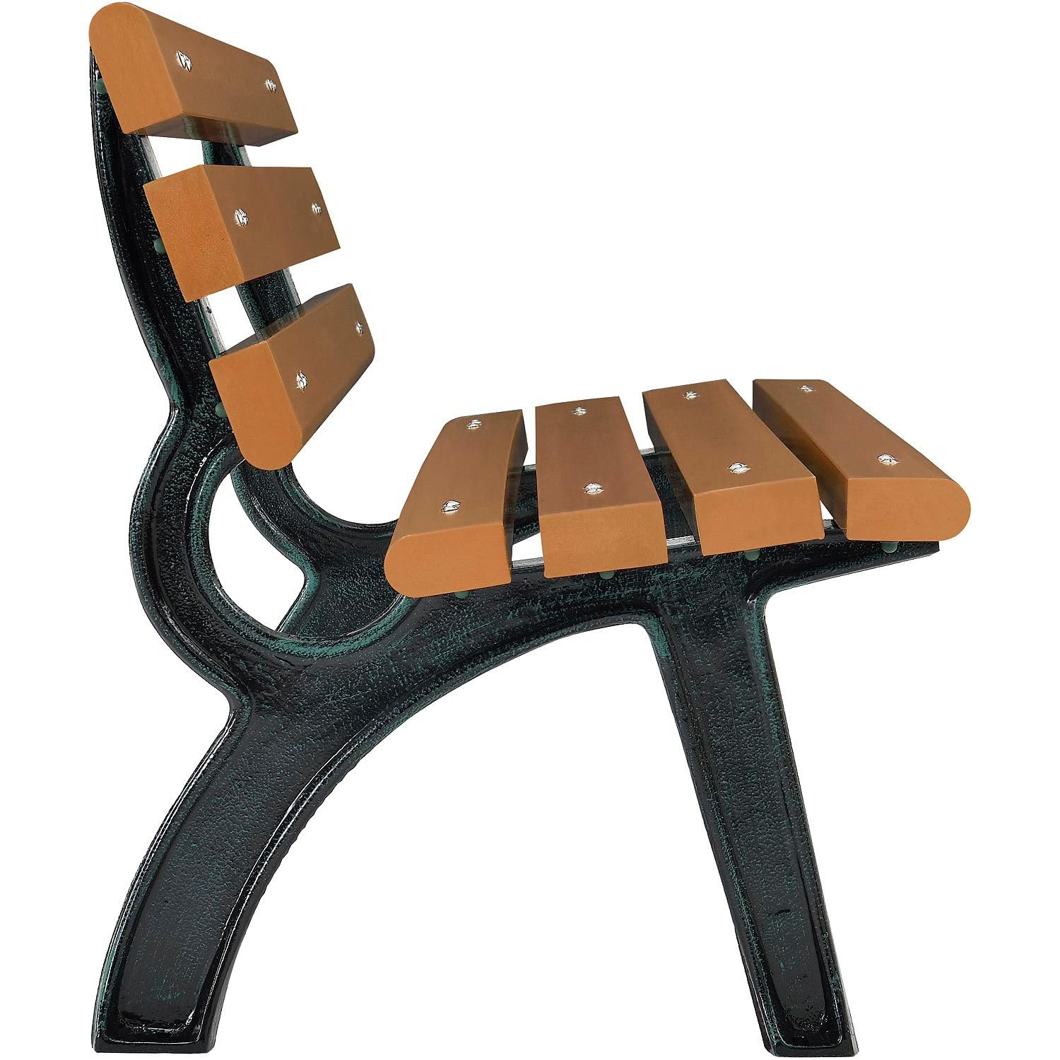 4 Ft Outdoor Park Bench With B - Outdoor Furniture Recycled Plastic avaliação e preço