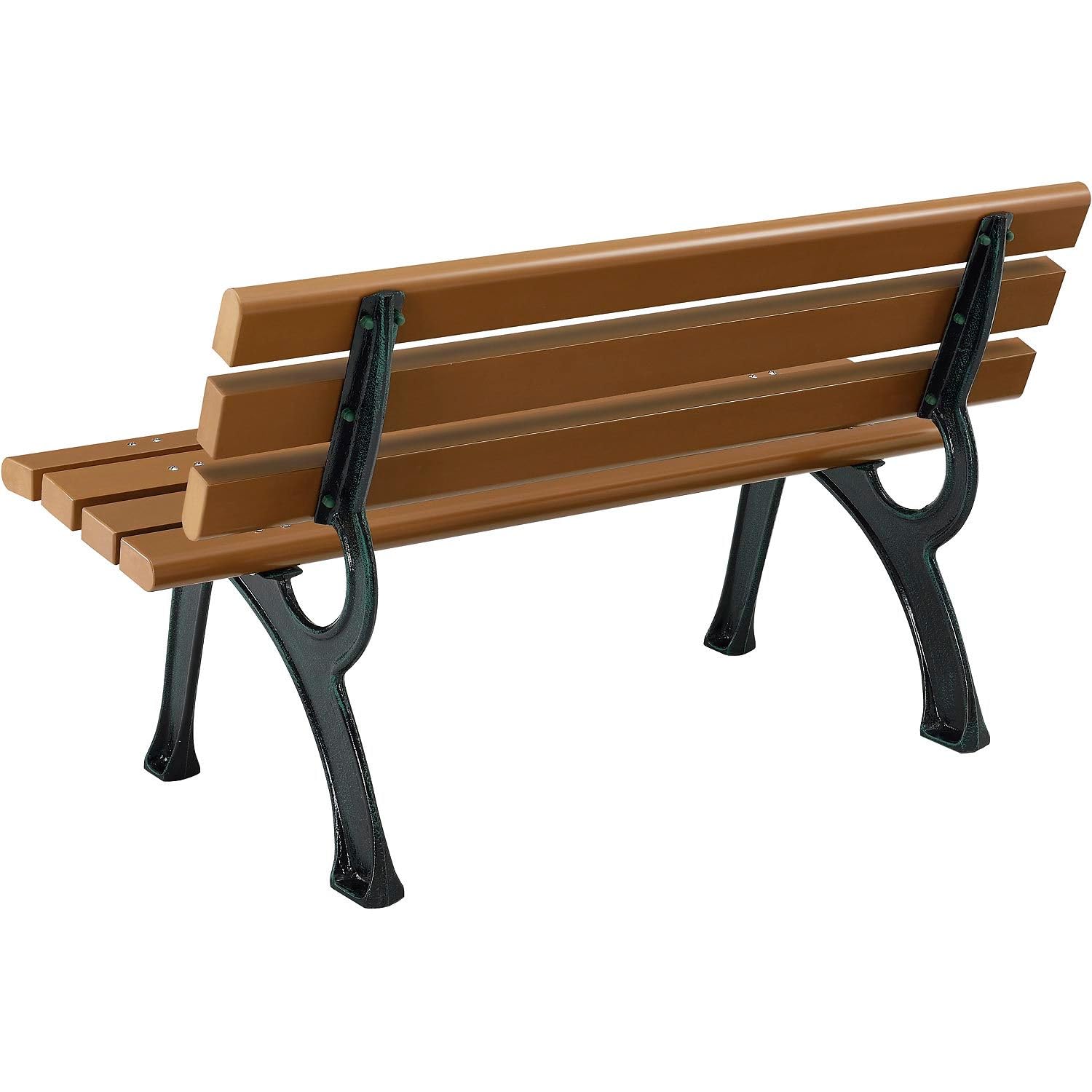 4 Ft Outdoor Park Bench With B - Outdoor Furniture Recycled Plastic avaliação e preço