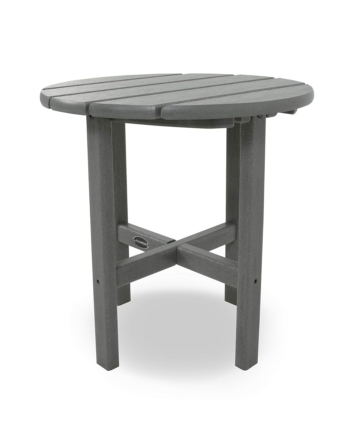 Round Side Table, 18 Inch, Out - Outdoor Furniture Recycled Plastic avaliação e preço