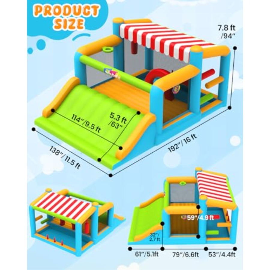 Extra Large Bounce House for B - Outdoor Furniture Zone avaliação e preço