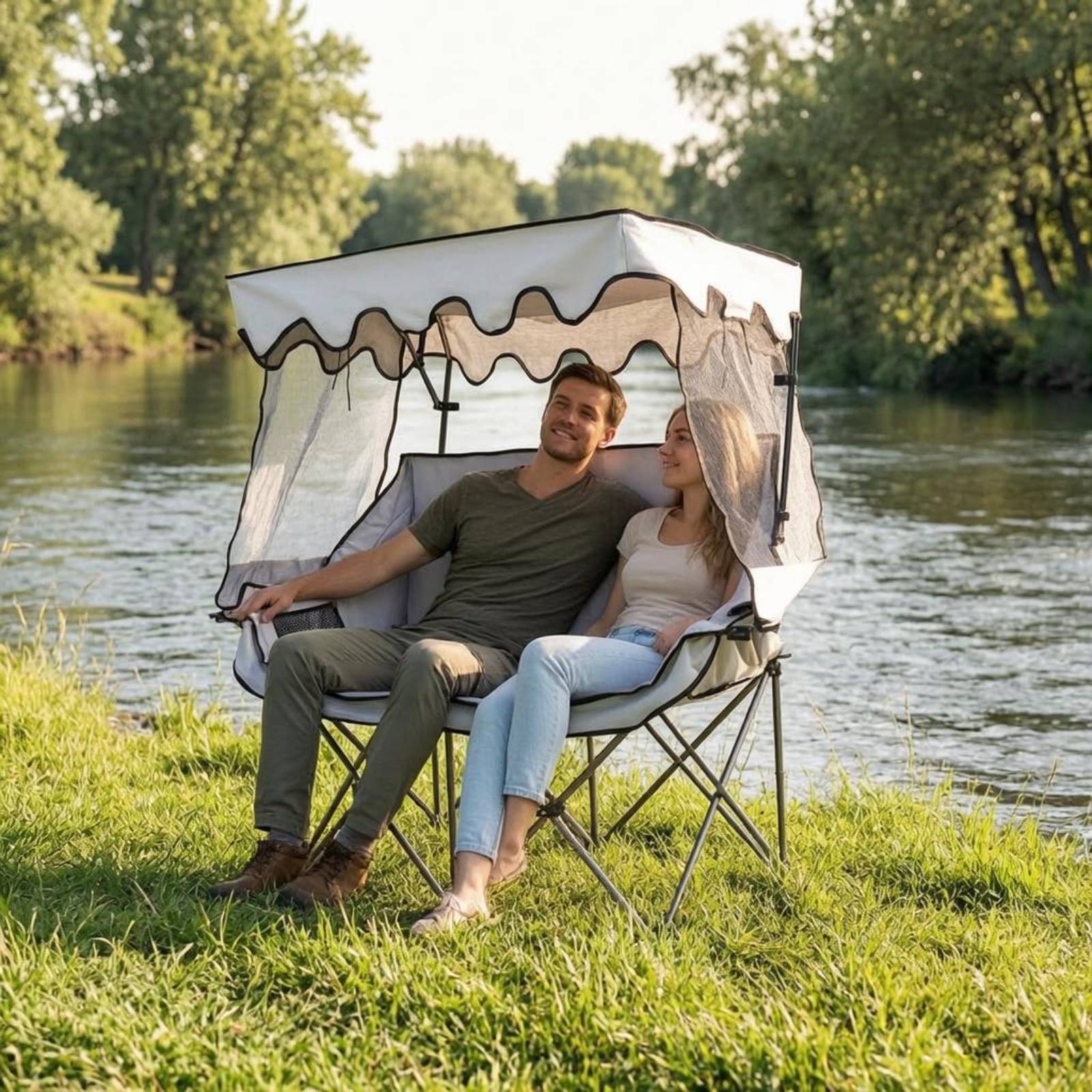 Camping Chair with Canopy Heav - Outdoor Furniture Heavy Duty avaliação e preço