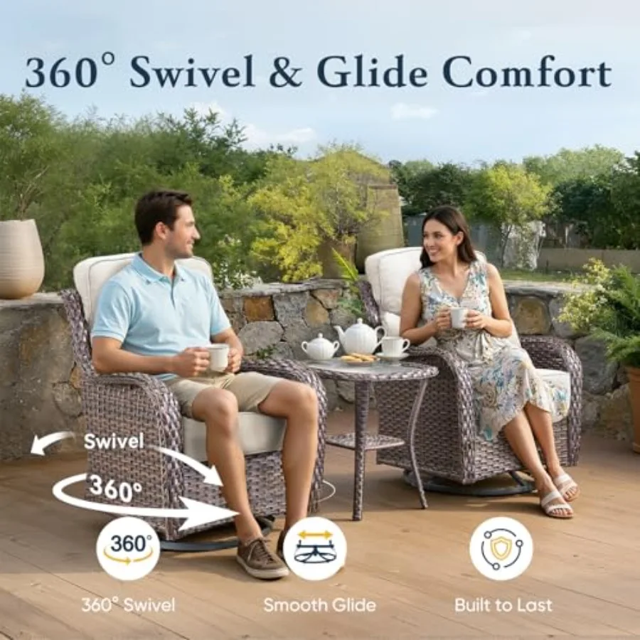 Outdoor swivel rocker patio ch - Outdoor Furniture Zone avaliação e preço