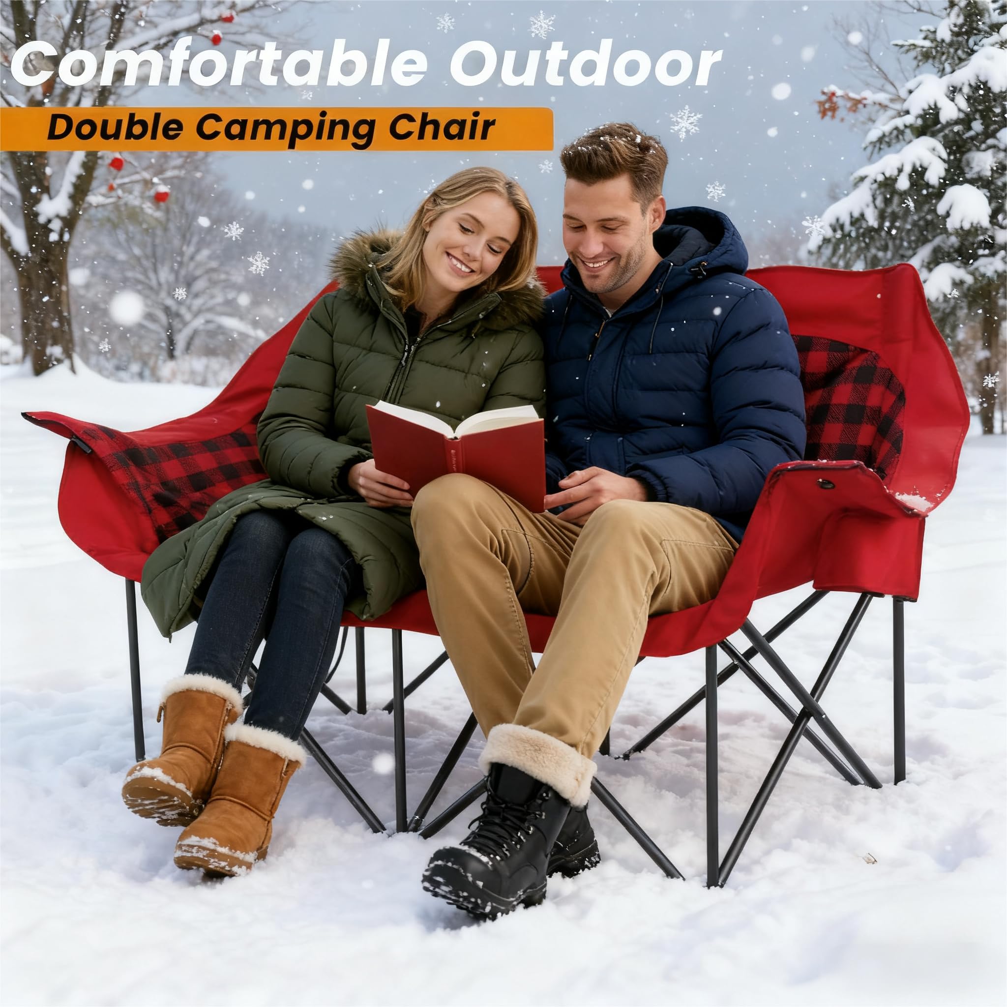 Heated Double Camping Couch Wi - Outdoor Furniture Zone avaliação e preço