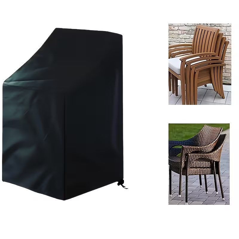 1pc Heavy-Duty Stacking Outdoo - Outdoor Furniture Covers avaliação e preço