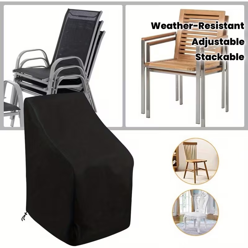 1pc Heavy-Duty Stacking Outdoo - Outdoor Furniture Covers avaliação e preço