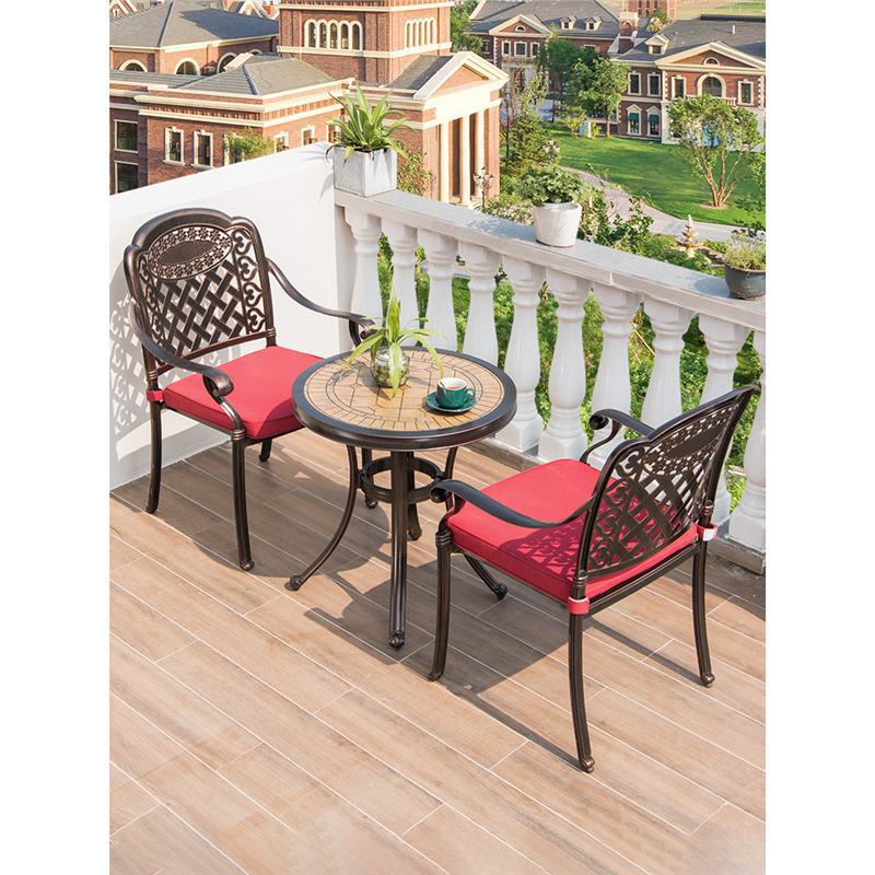 Cast aluminum one table courty - Outdoor Furniture One Piece avaliação e preço