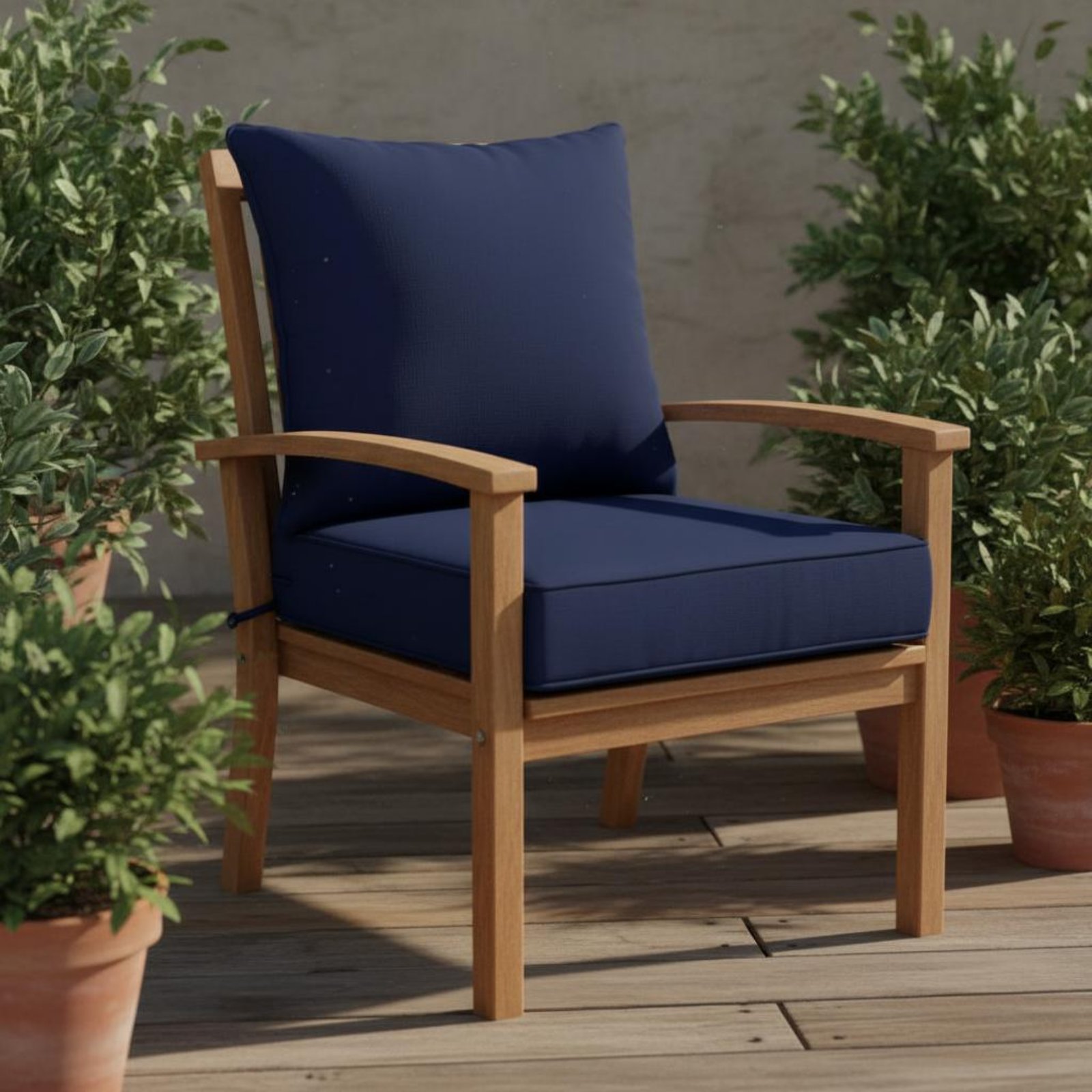 Patio Chair Pad Hidden Closure - Outdoor Furniture Set avaliação e preço