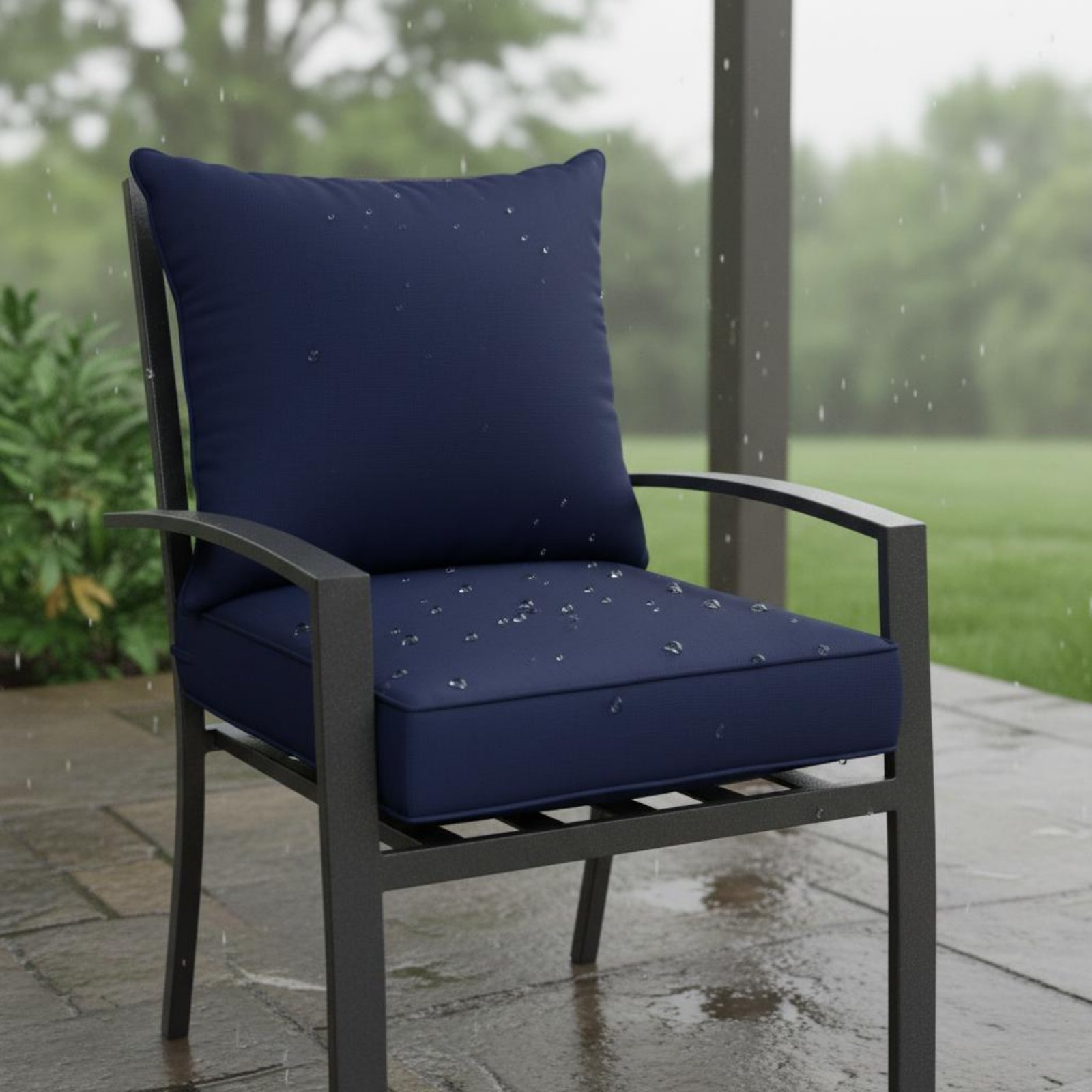 Patio Chair Pad Hidden Closure - Outdoor Furniture Set avaliação e preço