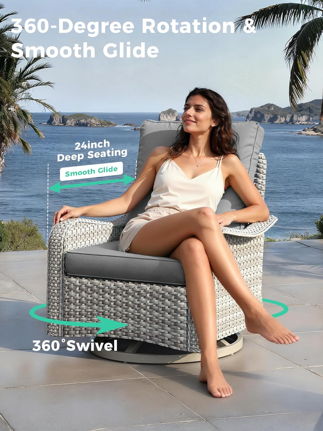 3 Piece Outdoor Wicker Patio F - Outdoor Furniture One Piece avaliação e preço