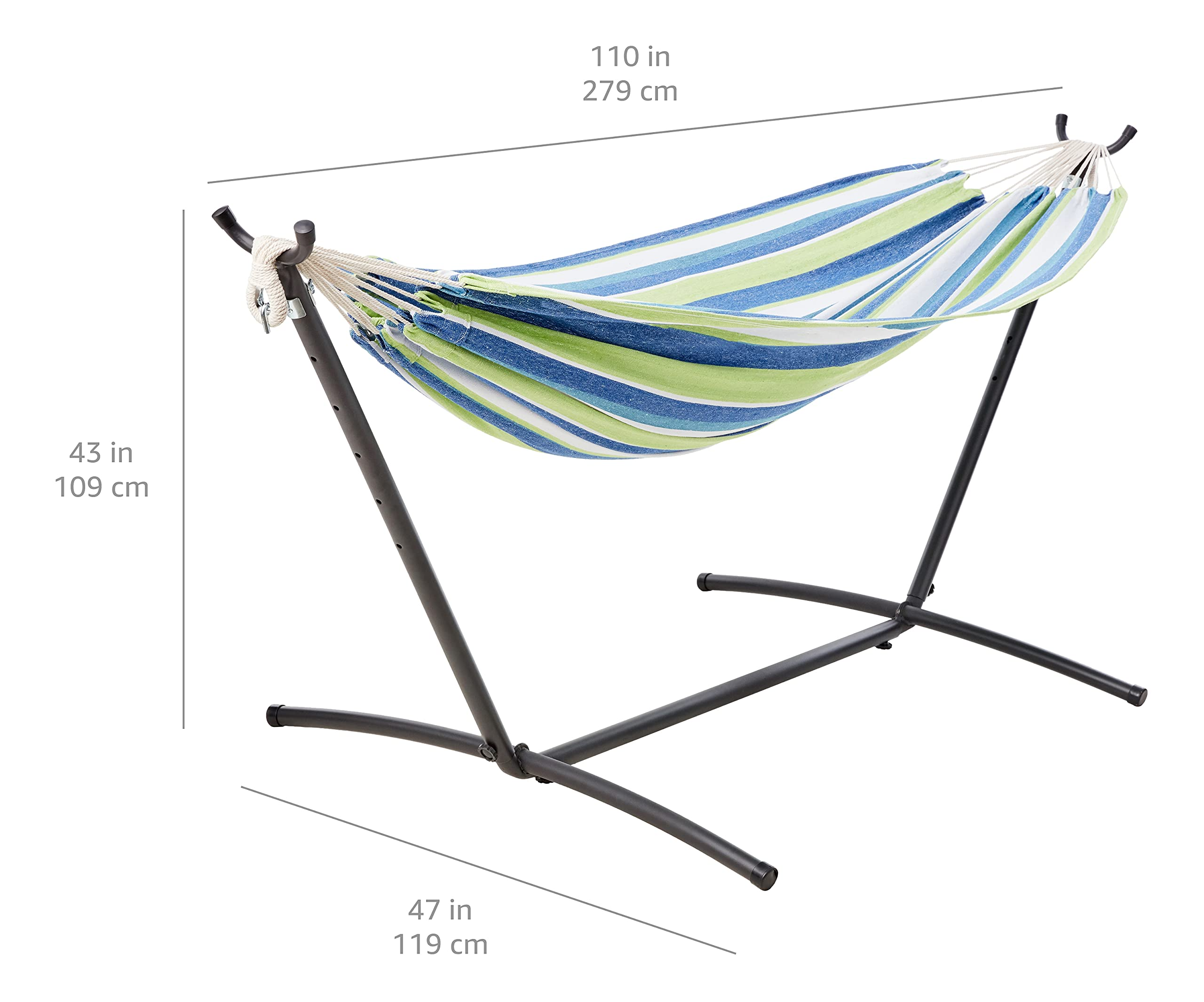 Basics Double Hammock Strips 4 - Outdoor Furniture Heavy Duty avaliação e preço
