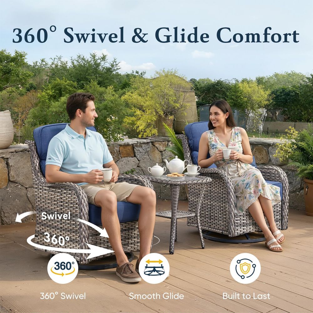 Luxury 6 Thick Cushioned Outdo - Outdoor Furniture Zone avaliação e preço