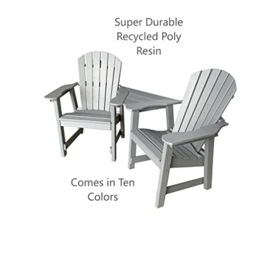 2 Chair Dining Table Set - Pol - Outdoor Furniture Recycled Plastic avaliação e preço