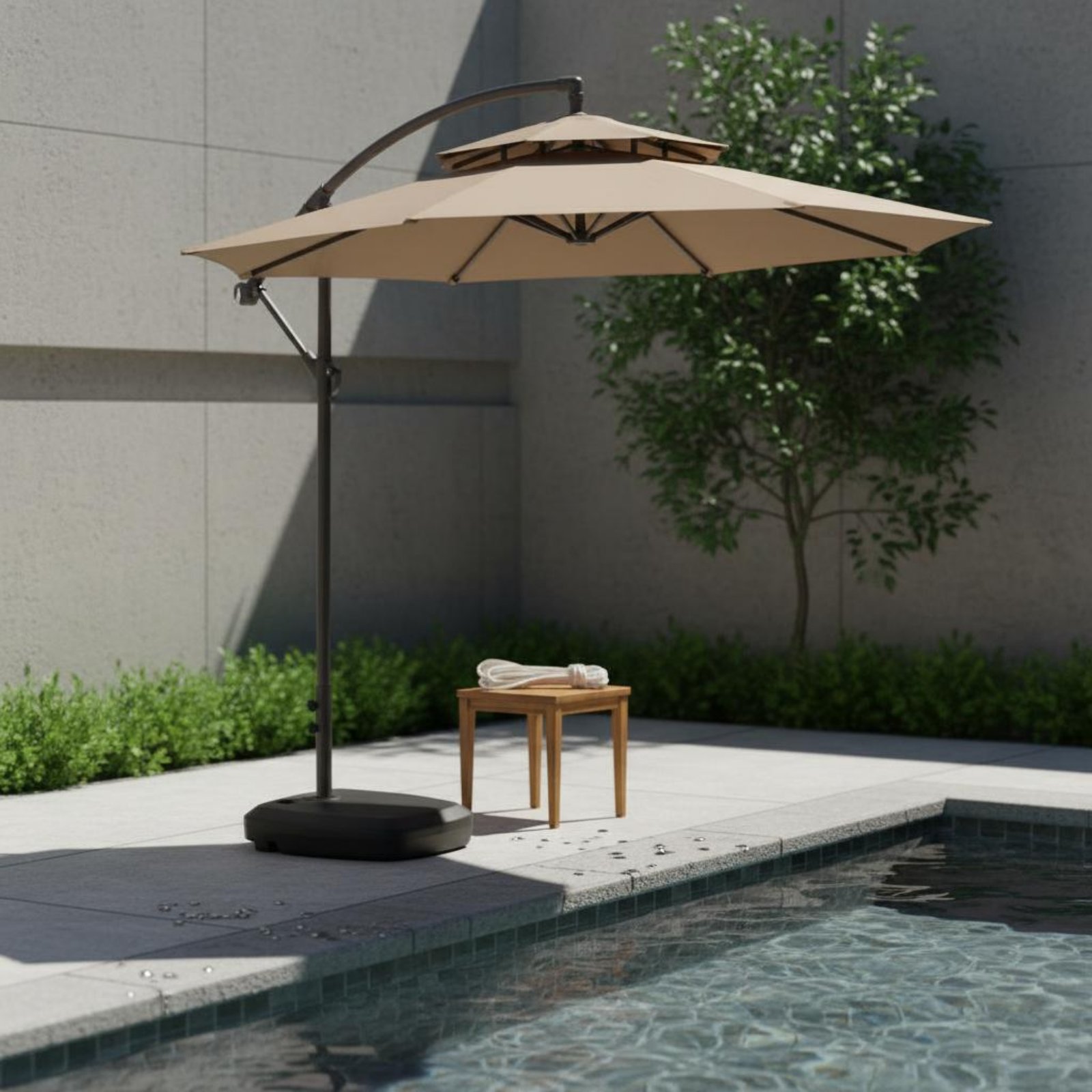 Roman Umbrella Pull Rope Wear- - Outdoor Furniture Set avaliação e preço